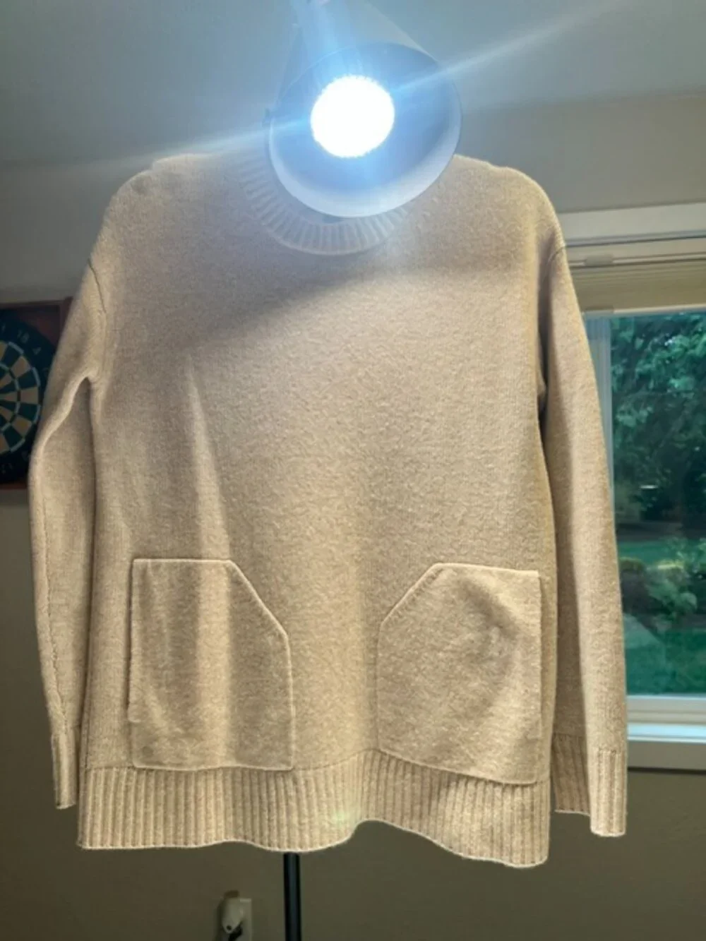 J.Crew 100% Cashmere Pullover Sweater - Patch Pockets
